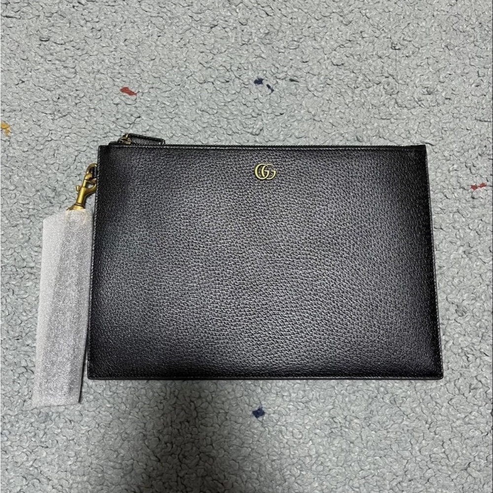 Gucci Black Leather Wristlet - Picture 2 of 8
